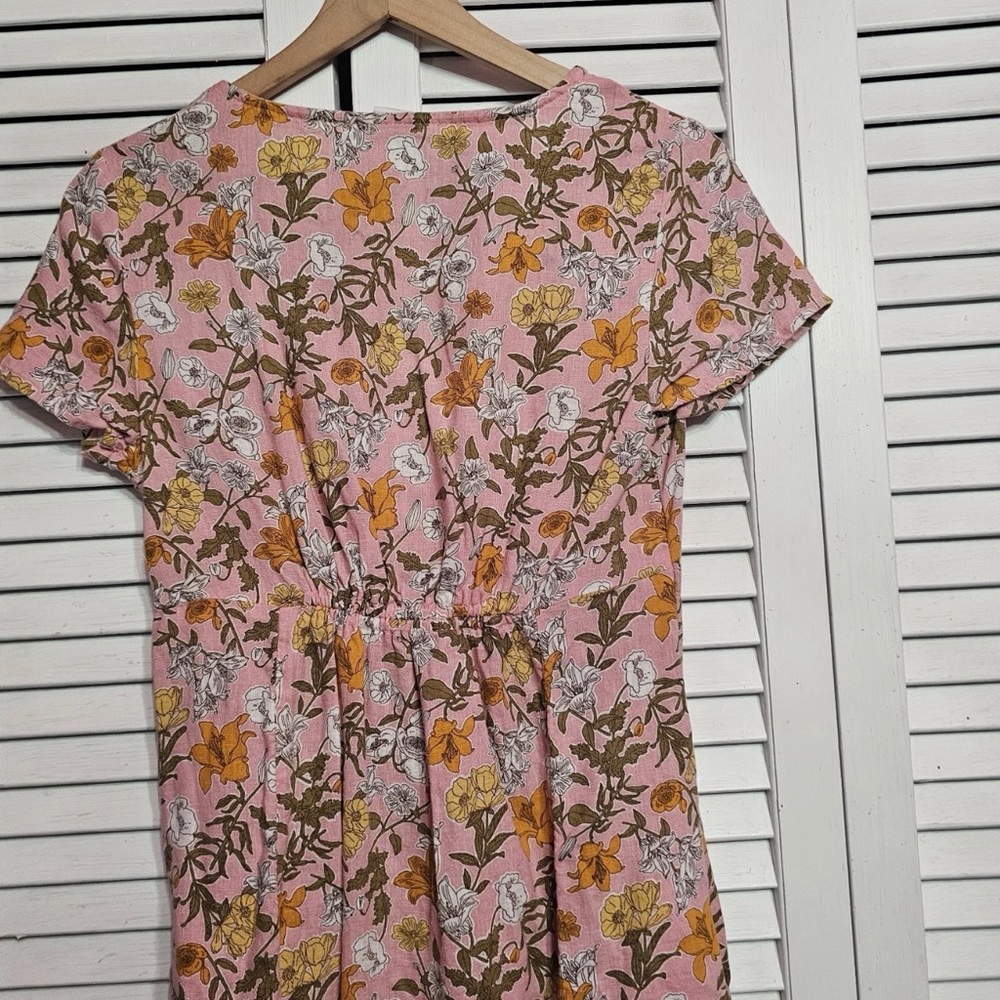 Cynthia Rowley - Linen Blend Floral Dress - Picture 5 of 10